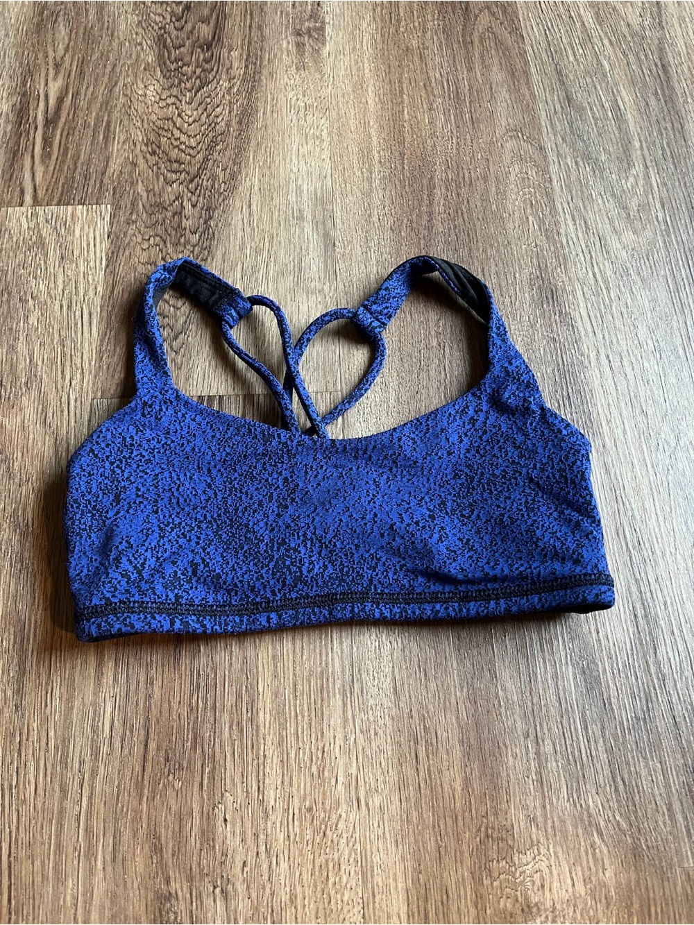 Lululemon Free To Be Bra Power Luxtreme Mineral Deposit Lunar Eclipse Royal -sz2